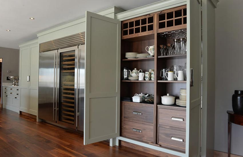 fitted kitchen with organisation features