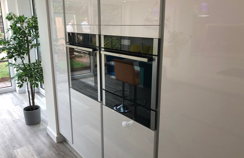 white fitted kitchen