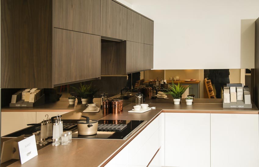 wood and white kitchen